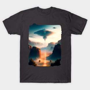 Ufo - Ufo sighting from a military fighter plane T-Shirt